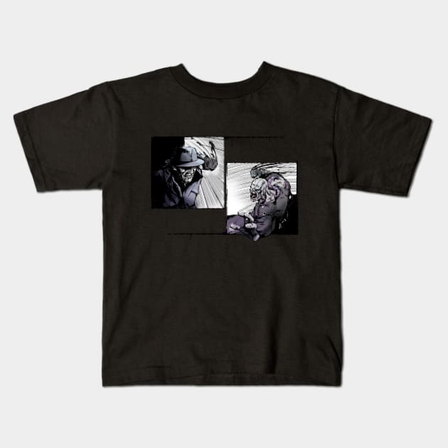 Mr X vs Nemesis: Round 2 Kids T-Shirt by SW